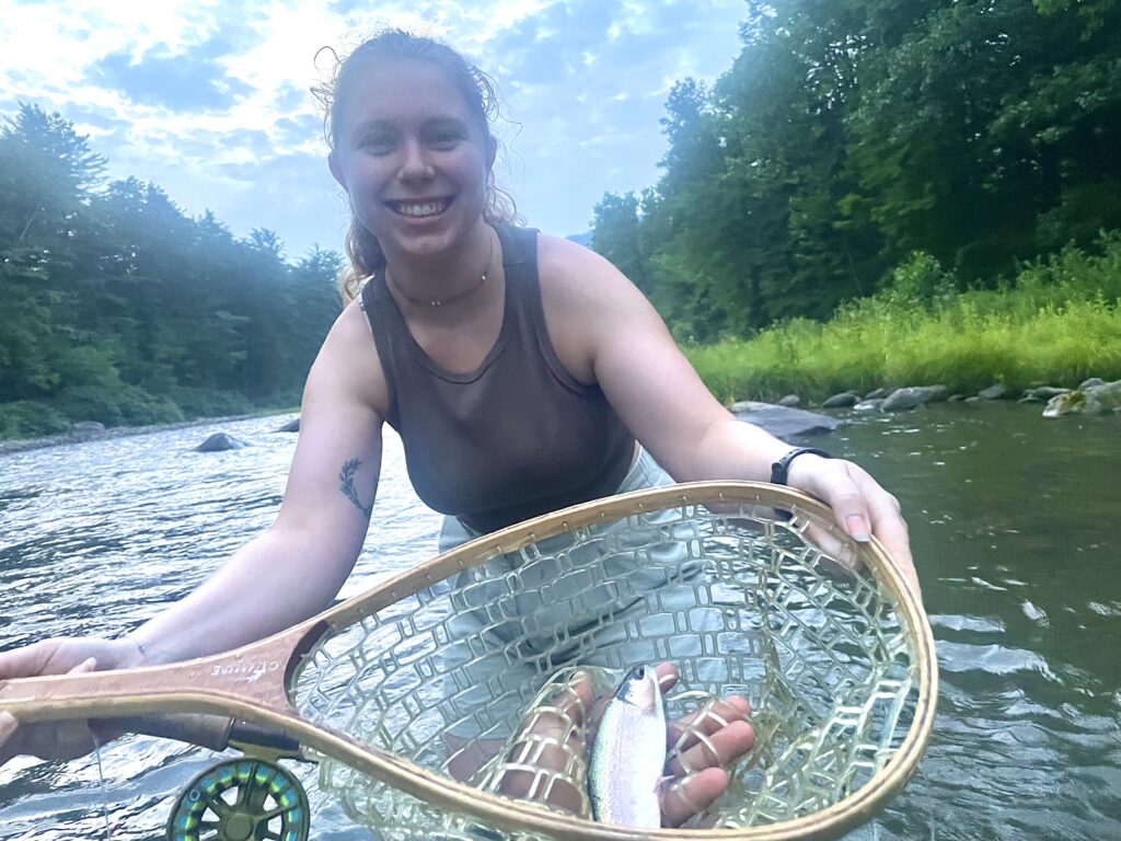 women fly fishing ESOPUS Creek