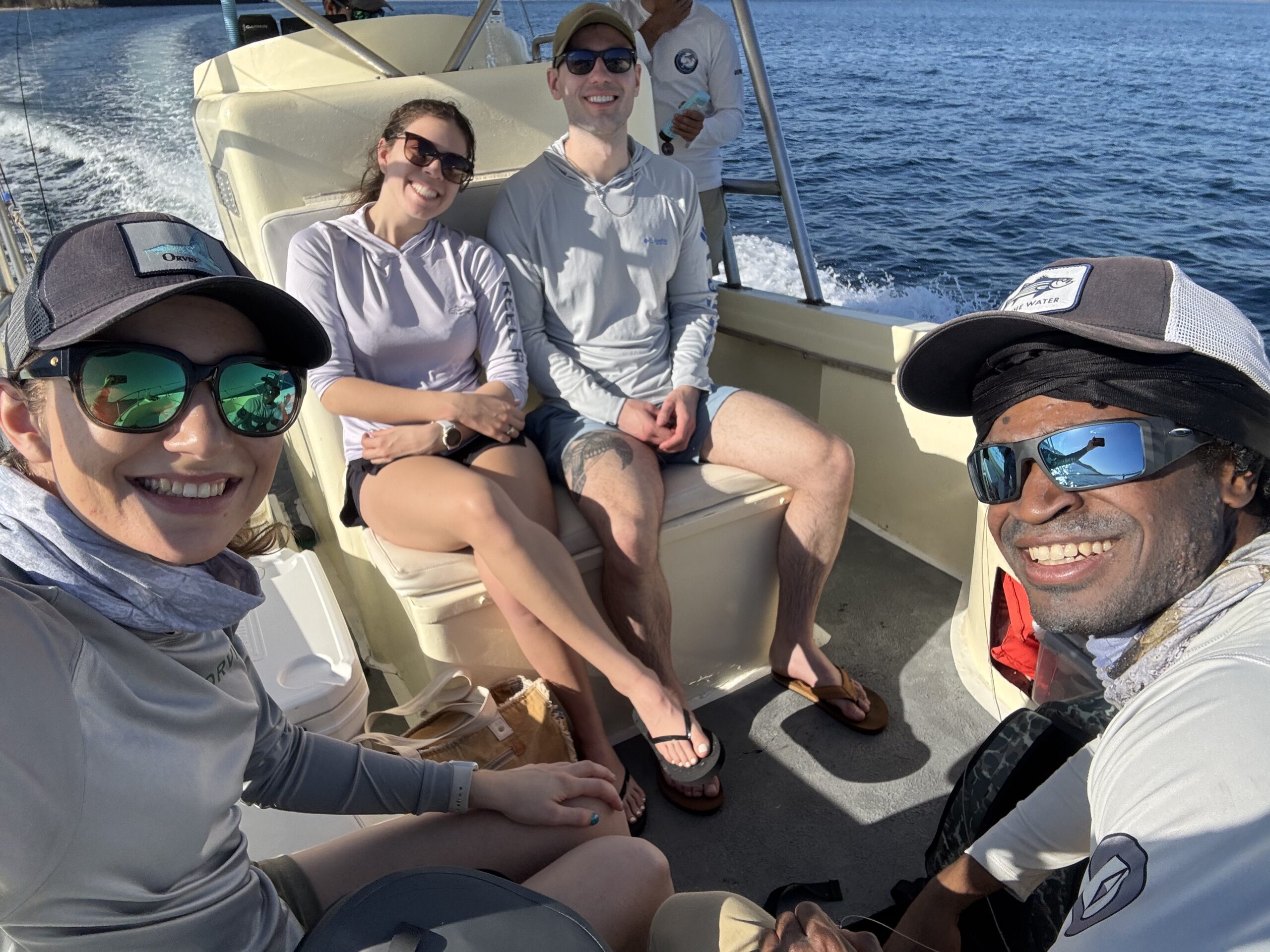 fly fishing on the bahamas boat
